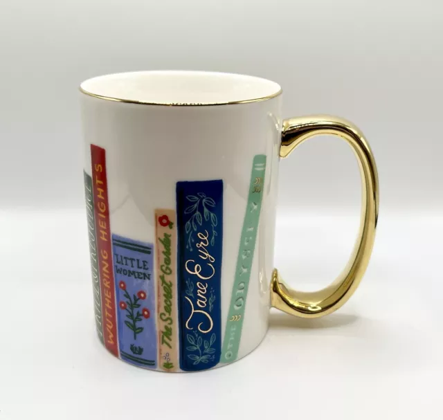 Anthropologie By Rifle Paper Co. Mug Classic Literature Book Club Bibliophile