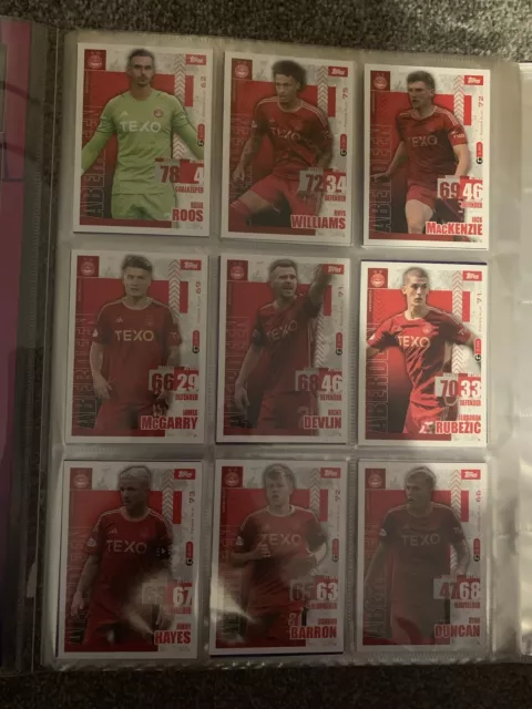 Topps Match Attax Spfl 23/24 Base Cards (250 Cards)