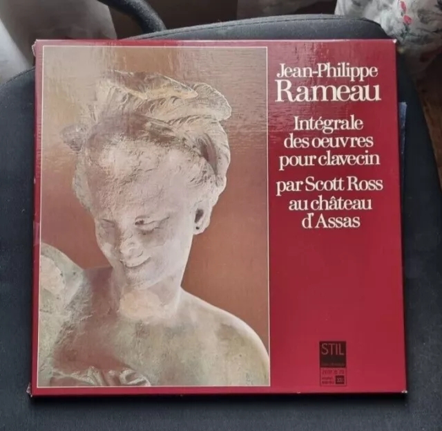 Rameau : intégrale des oeuvres pour clavecin. Scott Ross Coffret 4 vinyles