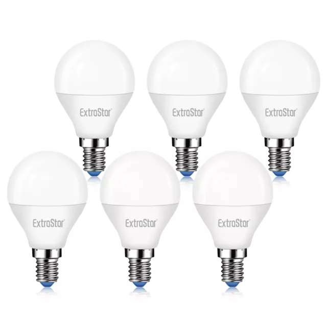 Pack of 6 ,E14 SES LED Golf Round Light Bulb 5W 6W 7W Cold White / Warm White