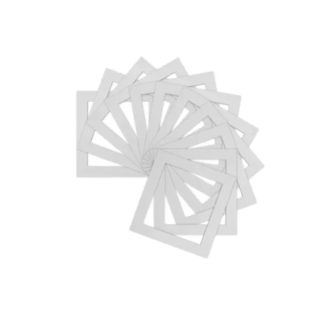 Pack of 10 Instagram Square Picture Photo Mounts - Various Sizes  White
