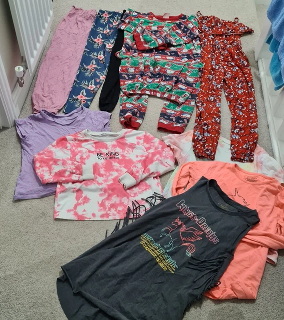 girls clothes leggings bundle 9-10 years