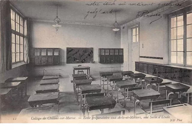 51. n° 103533 .chalons sur marne . preparatory school for arts and crafts .one