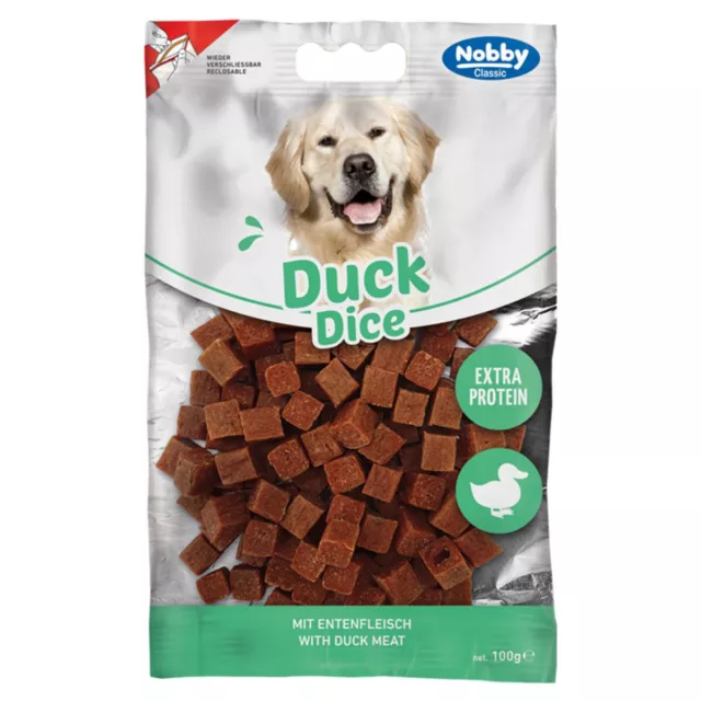 Nobby Friandise pour Chien Canard Dice 100 G, Nouveau