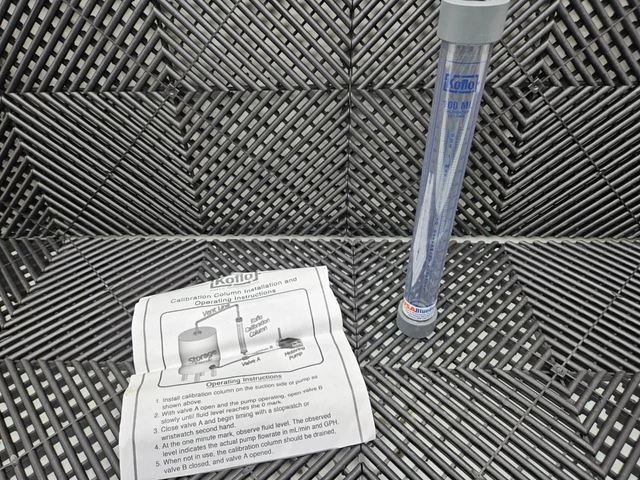 Koflo Calibration Column 100mL 1/2" FNPT, 1.5 GPH, 3" x 12.5"