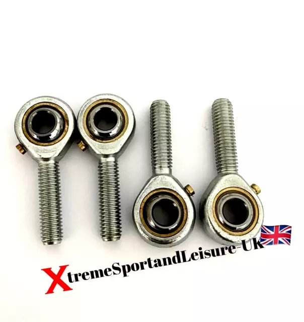 4 pack M5 MALE GO KART RACE RALLY TRACK ROD ENDS  ROSE JOINTS UK SELLER