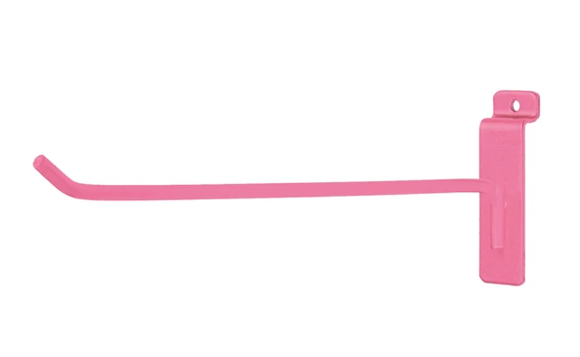 10" Slatwall Hook - Hot Pink - Pack of 50