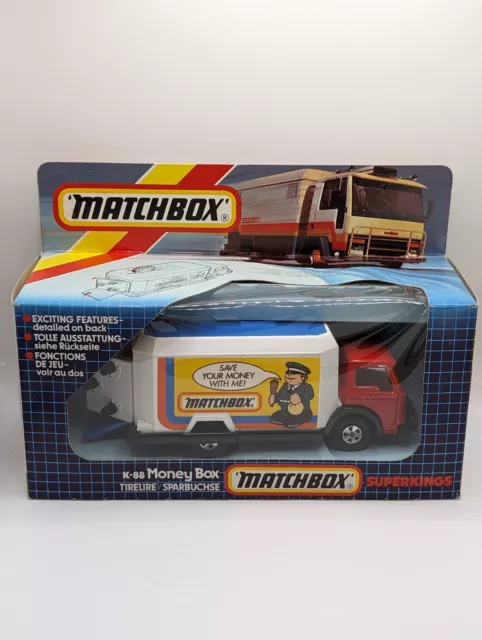 MATCHBOX Lesney SpeedKings K88 Bedford Security Truck Money Box 1983 vintage MIB