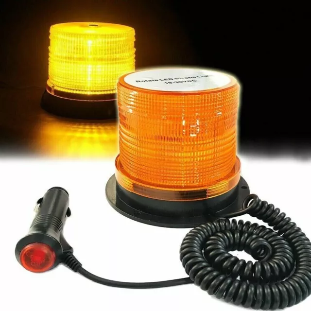 Lampeggiante LED Segnalatore Emergenza Calamita Magnetico Trattore Auto Camion 2