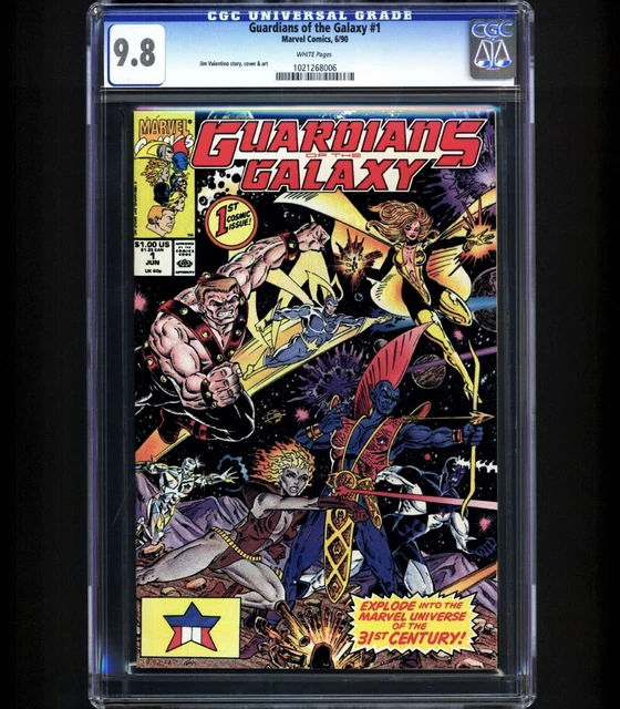 GUARDIANS OF THE GALAXY #1 - 1990 CGC 9.8 1ST TASERFACE Marvel Comics NM