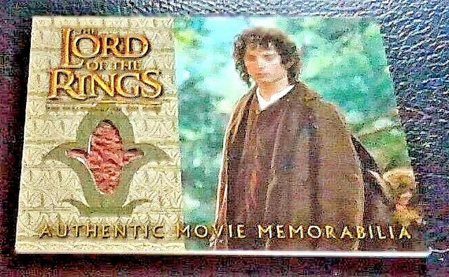 Lotr Frodo's Travel Jacket Topps 2002 Fellowship Of The Ring Elijah Wood