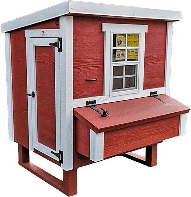 Overez Classic Medium Chicken Coop for up to 10 Chickens - Nesting Box - Large B