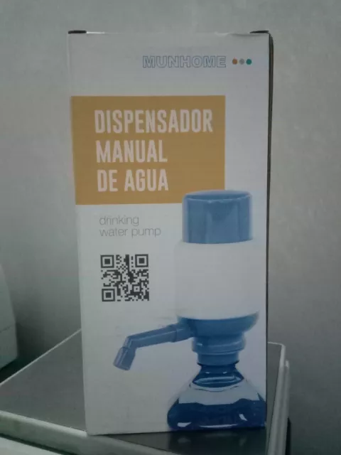 Dispensador manual de agua adaptable a garrafa universal con adaptadores