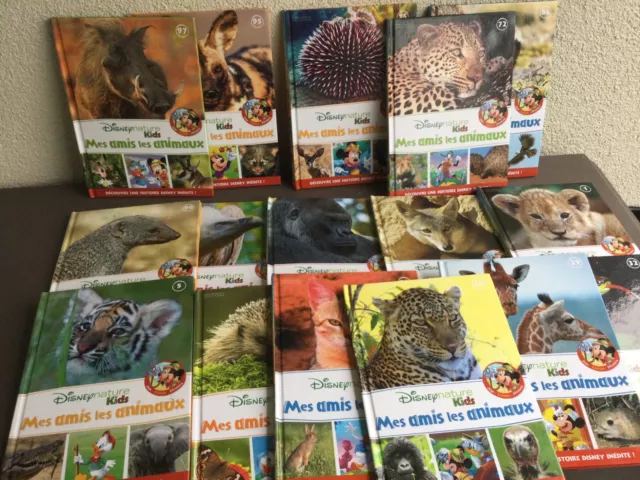 Lot de16 Livres -Mes Amis les Animaux-Eaglemoss Collection-Disney nature - TBE