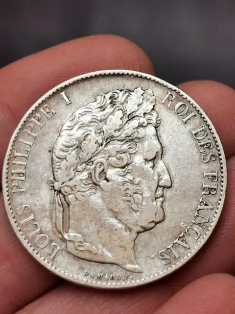 5 Francs argent Louis Philippe 1er 1847 A Paris ! 24,84 g