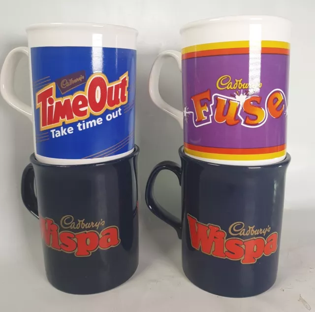 Cadbury’s Time Out Wispa Fuse Kilncraft Mug mugs Staffordshire coloroll 80s 90s