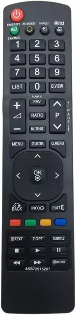 AKB72915207 Replace Remote Control for LG TV 37LD320H 37LD460 42LD320H 42LD460