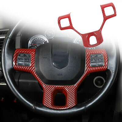 Steering Wheel Button Panel Cover Frame Bezel Decor Fit for Dodge RAM 10-17 New