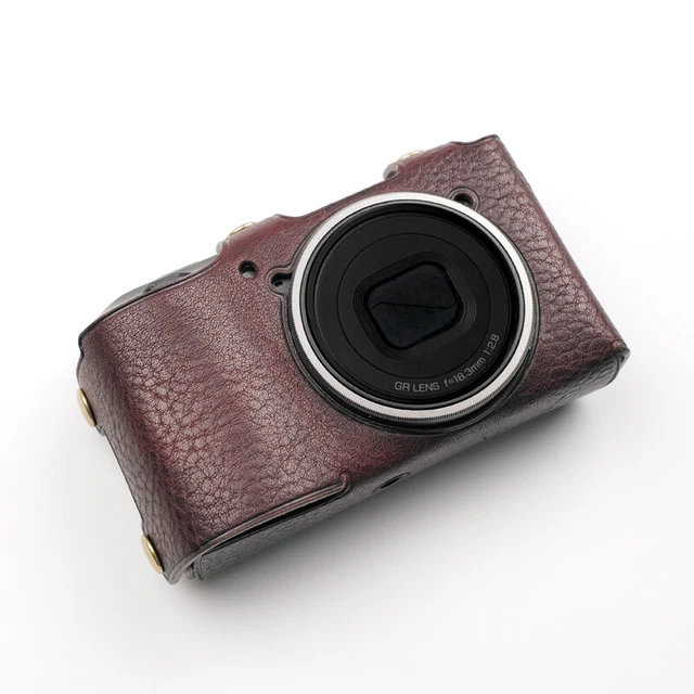 Handmade Genuine Leather Camera Half Cases Protect Cover Fit For Ricoh GR3 GR3X