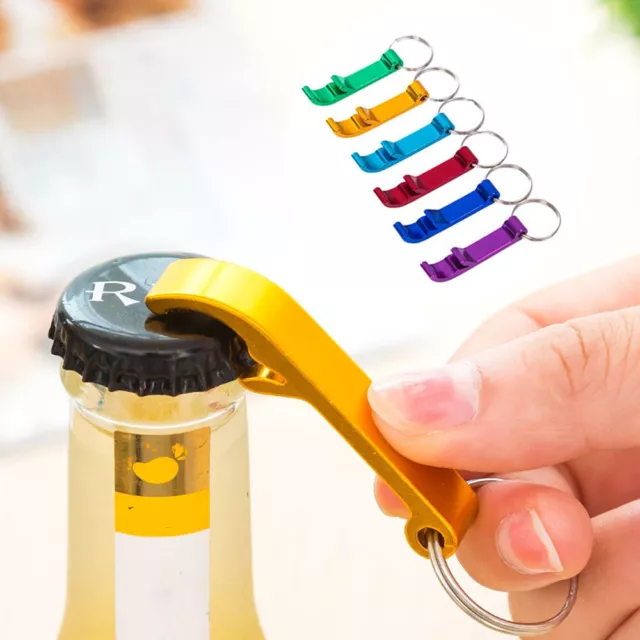 4Pcs Can Bottle Opener Keychain Soda Beer Cap Opening Bar Tool Portable 4 in 1◁