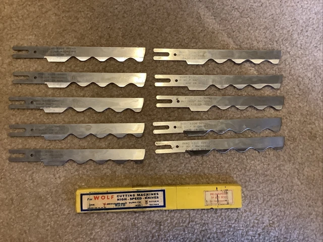 TUNG FOR WOLF 5'' CUTTING MACHINE REGULAR HIGH-SPEED KNIVES Knife Blades 10 Lot