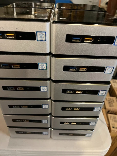 Lot of (20) Intel NUC6I5SYH Mini PC i5-6260U with power cords barebones