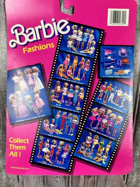 Vintage 1989 Barbie Fantasy Fashion Gift Sets #720-1 NRFB 2 Complete Outfits 2