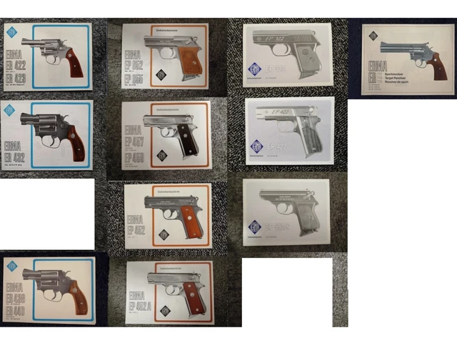 INSTRUCTION MANUAL ERMA EP Pistols & ER Revolvers Cal. .22, .25, .32, 6