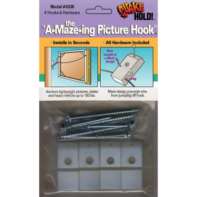 QuakeHold A-Mazing Picture Hanger 4338 Quake Hold 4338 753962043386