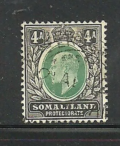 Album Treasures Somaliland Protectorate Scott # 45  4a Edward VII  VFU CDS