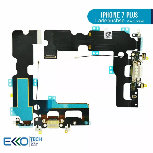 ✅ Für Original iPhone 7 Plus Lightning Dock Connector Ladebuchse Mikrofon Weiß ✅