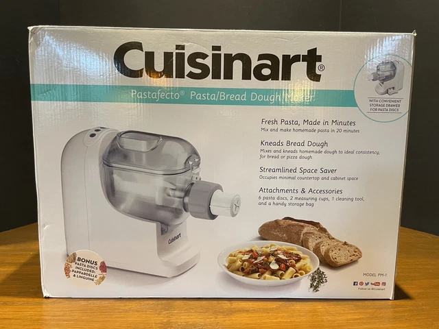 Cuisinart Pastafecto Pasta Bread Pizza Dough Maker PM-1 Series 7 Discs Linguini Cuisinart Pastafecto Pasta Bread Pizza Dough Maker PM-1 Series 7 Discs Linguini
