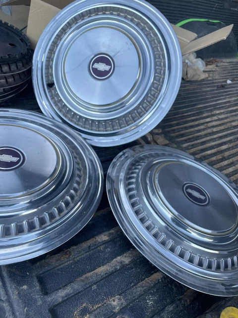 3 Vintage 1970’s-80’s Chevy Truck HubCaps 16” 3 Vintage 1970’s-80’s Chevy Truck HubCaps 16”