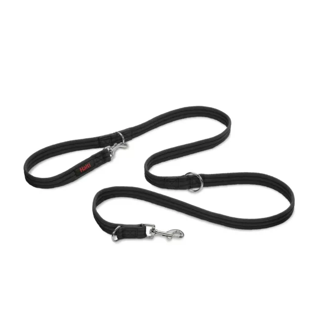 Halti Training Lead Double Ended Multi Functional Dog Puppy Leash Black Red S/L