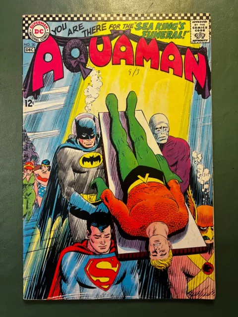 AQUAMAN #30 (1966)  *DEATH OF AQUAMAN* w/ AQUALAD (VG) DC Comics
