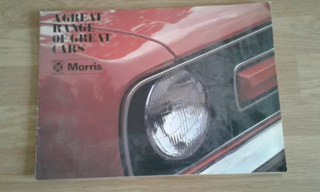 MORRIS RANGE orig 1973 UK Mkt Sales Brochure - Mini Marina 1800 2200 - BL 3036