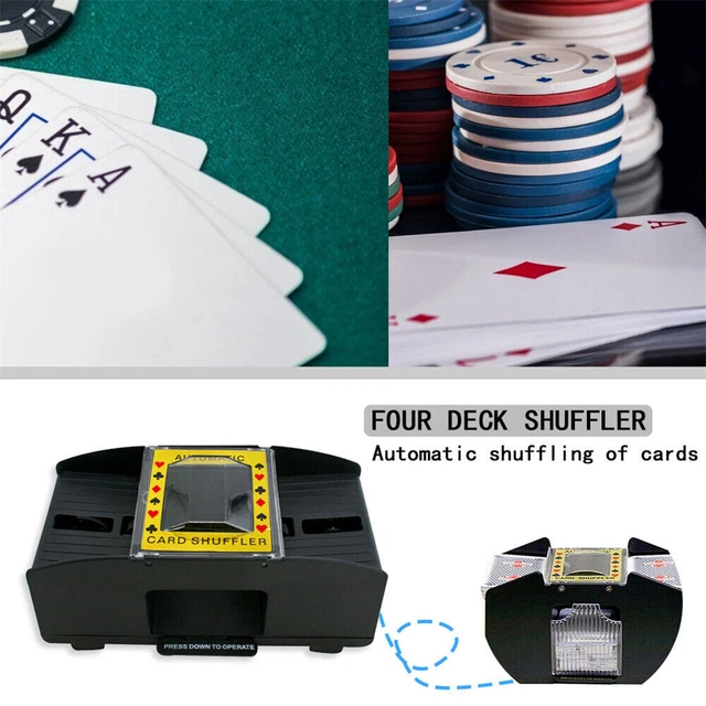Automatic Cards Shuffler Sorter Playing Poker Casino One / Two Deck Game Machine