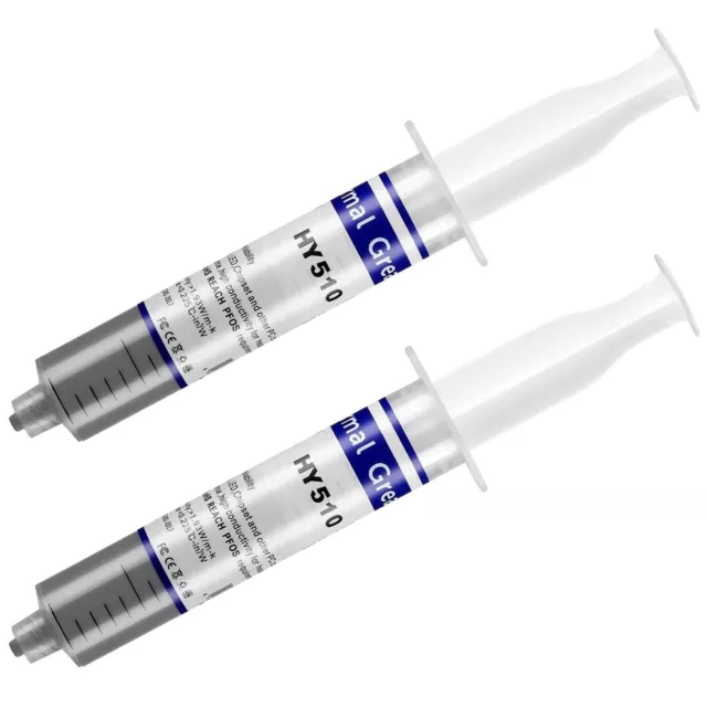 HEAT SINK COMPOUND PASTE 2 x 25g TUBES HIGH THERMAL CONDUCTIVITY HEATSINK GREASE