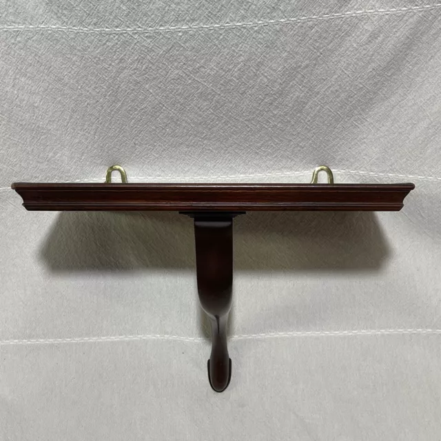 Colonial Williamsburg Restoration Virginia Chippendale Style Mahogany Wall Shelf