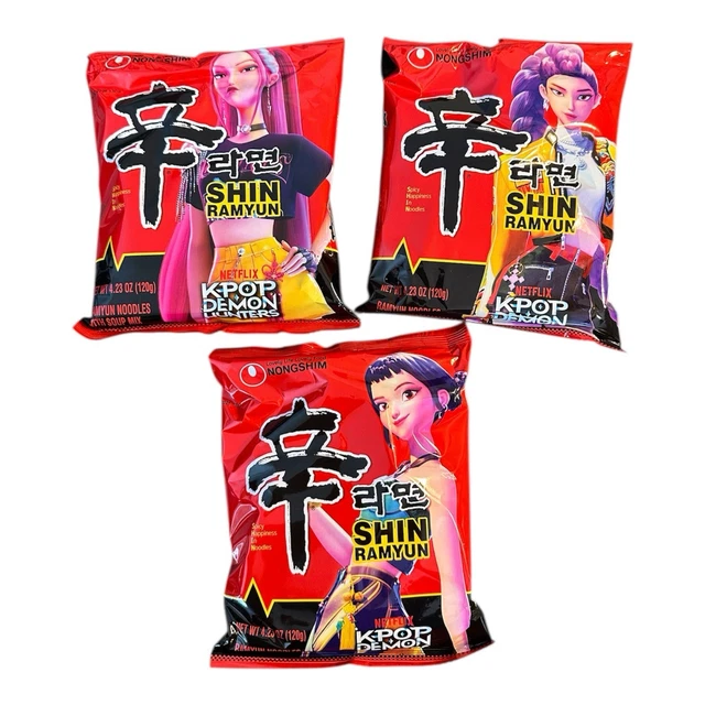 KPOP DEMON HUNTERS SHIN Ramyun Ramen Huntrix Rumi Zoey Mira golden Nong ...