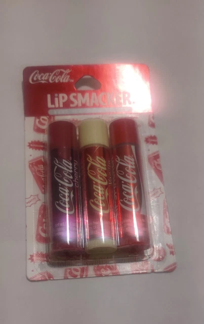Lip Smacker Coca Cola Collection Lip Balm 3-Pack: Coke Classic, Cherry, Vanilla