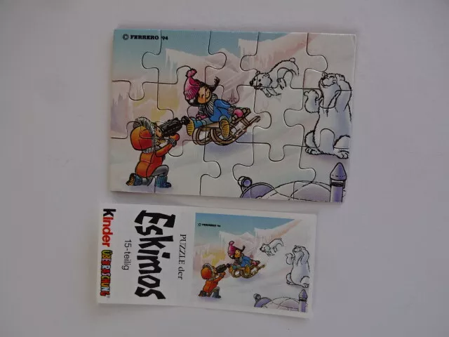 Ü EI Ferrero Puzzle /  1994 - Eskimo Puzzle Ecke / OR + BPZ