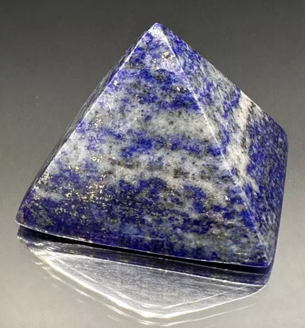 Small Lapis Lazuli Pyramid Natural Healing Crystal Blue Gemstone Carving 2492