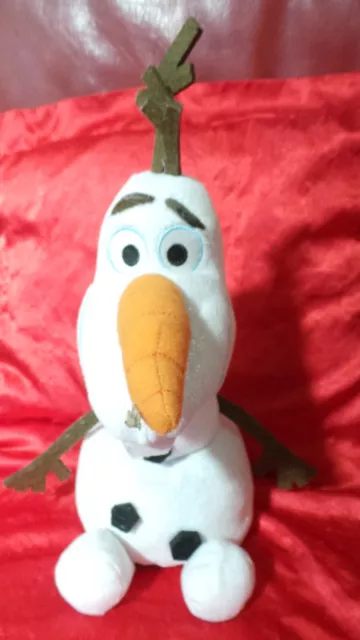 Peluche Doudou Disney Reine des neiges coussin tête Olaf TBE 35cm