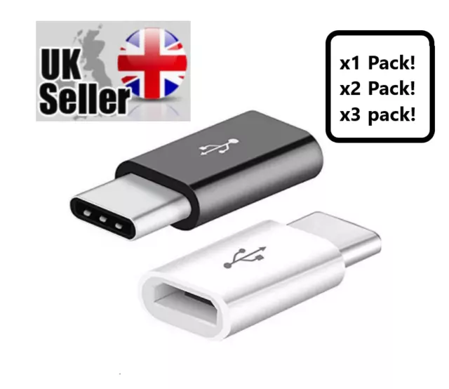 Micro USB Female to Type C Male Converter USB-C Adapter Converter Adapter UK