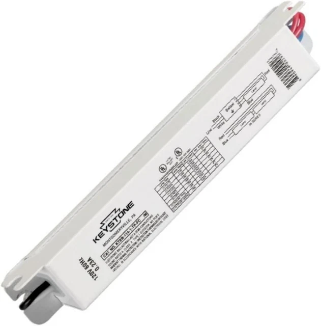 Keystone KTEB-114-1-TP-FC /P 1 or 2-Lamp T5 Electronic Ballast - 14W, 120V