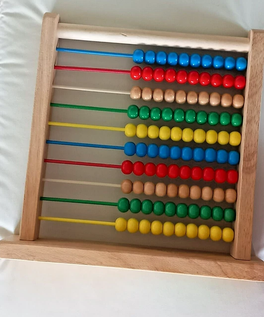 MELISSA AND DOUG Wooden Abacus/Counting Frame Great Condition £12.