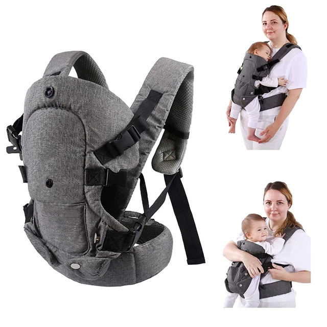4-in-1 Newborn Infant Baby Carrier Sling Wrap Breathable Adjustable Ergonomic