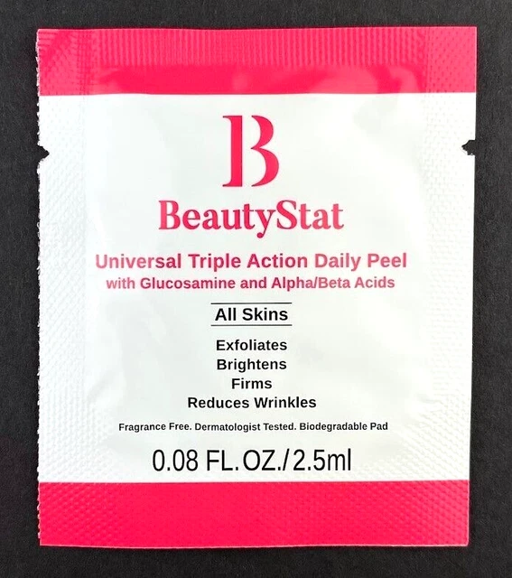 PAQUETE DE MUESTRA DE TRATAMIENTO DE PEELING DIARIO UNIVERSAL DE TRIPLE ACCIÓN BeautyStat • NUEVO