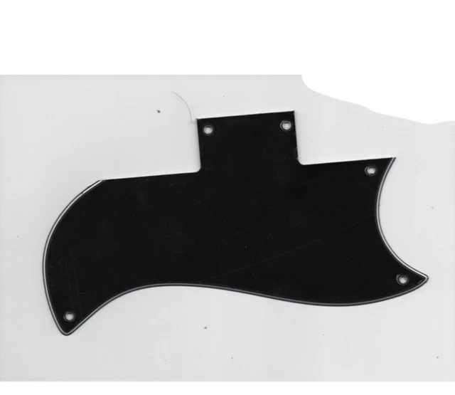 Black Scratch Plate Pick Guard To Fit Gibson Sg Standard Style Electric Guitars